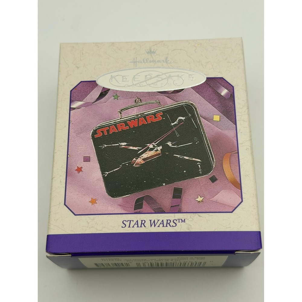 Hallmark Keepsake 1998 Star Wars Lunch Box Pressed Tin Ornament QEO8406